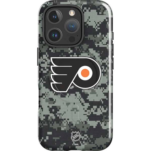 NHL Philadelphia Flyers Camo iPhone 16 Pro Magsafe Impact Case